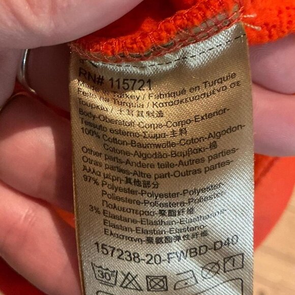 Scotch and Soda boys cotton crewneck orange sweatshirt size 12 - Picture 5 of 5